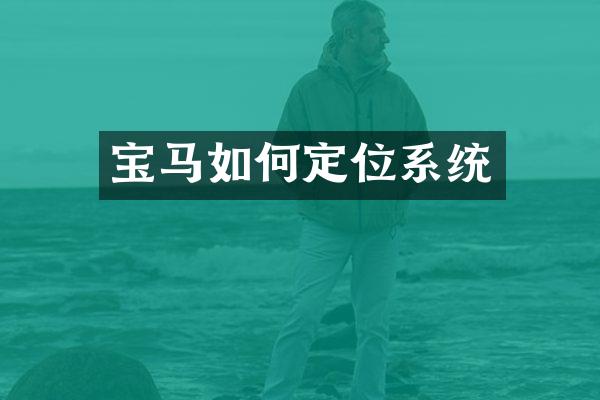 宝马如何定位系统
