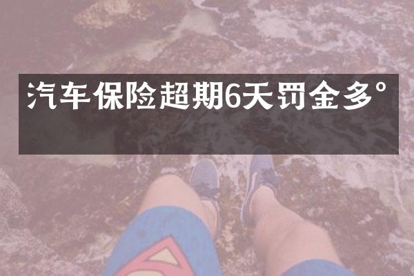 汽车保险超期6天罚金多少