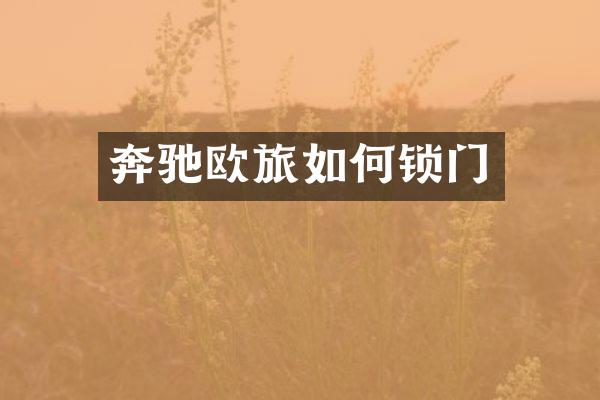 奔驰欧旅如何锁门