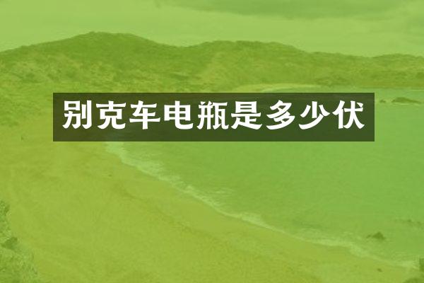 别克车电瓶是多少伏