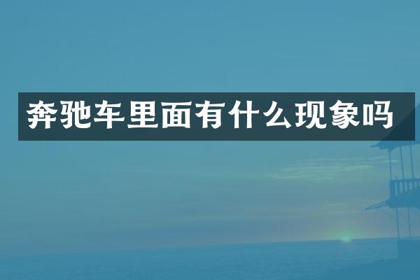 奔驰车里面有什么现象吗