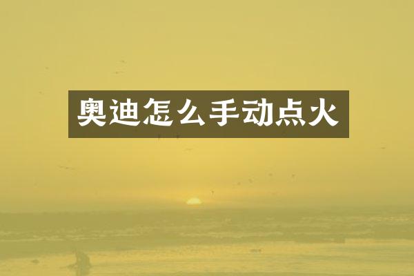奥迪怎么手动点火