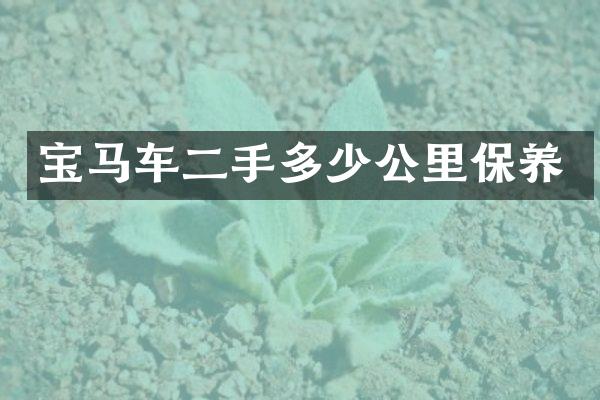 宝马车二手多少公里保养
