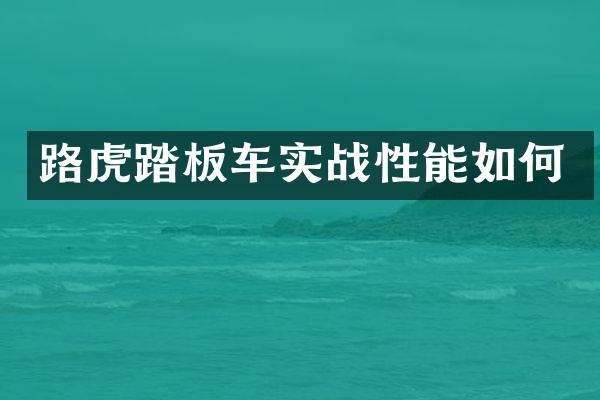 路虎踏板车实战性能如何
