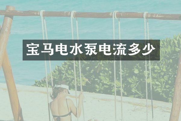 宝马电水泵电流多少