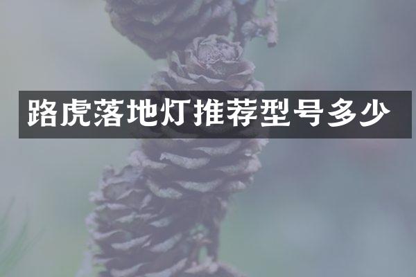 路虎落地灯推荐型号多少