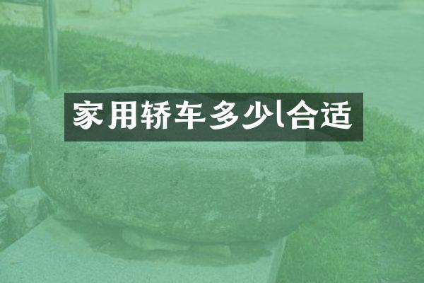 家用轿车多少l合适