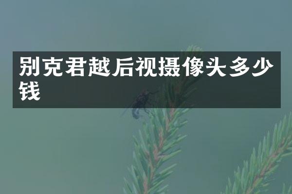 别克君越后视摄像头多少钱