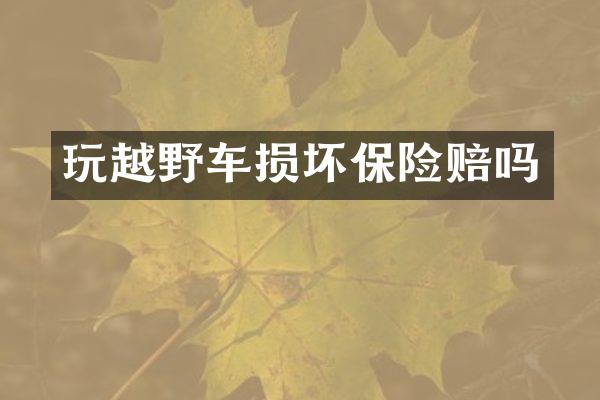 玩越野车损坏保险赔吗