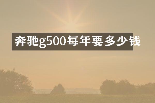 奔驰g500每年要多少钱