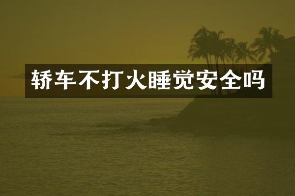 轿车不打火睡觉安全吗