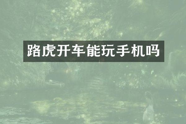 路虎开车能玩手机吗