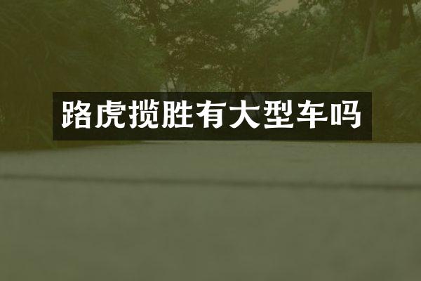 路虎揽胜有大型车吗