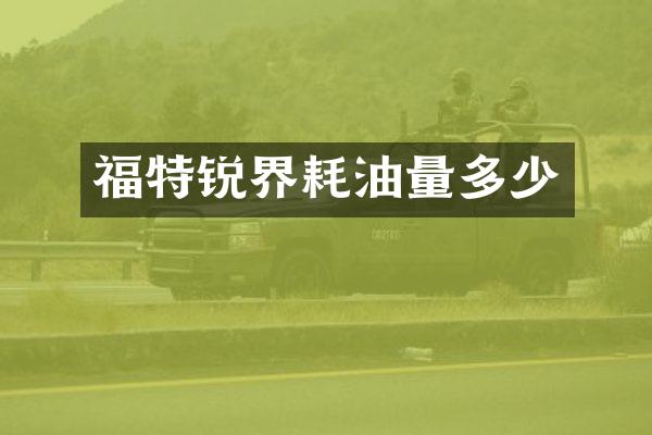 福特锐界耗油量多少
