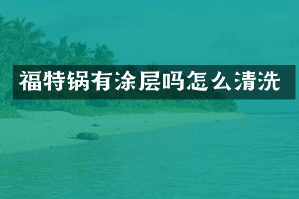 福特锅有涂层吗怎么清洗