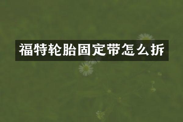 福特轮胎固定带怎么拆