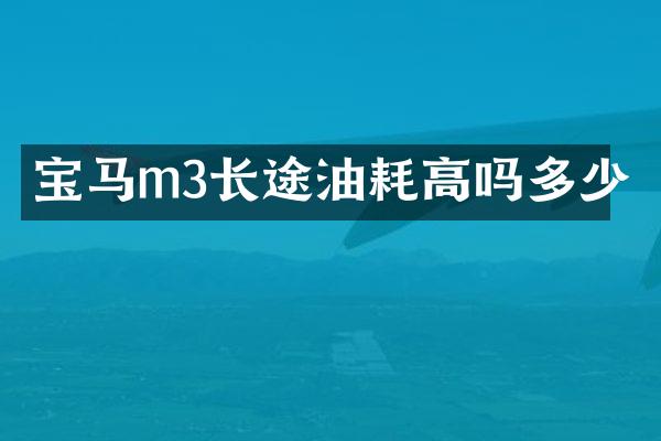 宝马m3长途油耗高吗多少