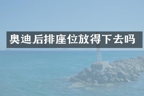 奥迪后排座位放得下去吗