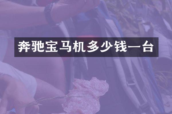 奔驰宝马机多少钱一台