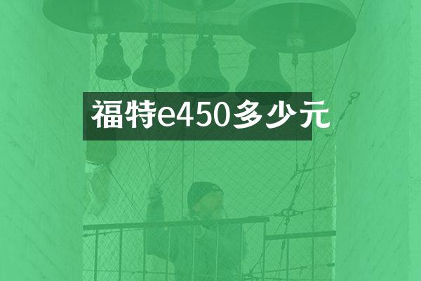 福特e450多少元