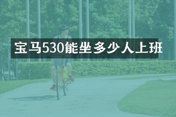 宝马530能坐多少人上班
