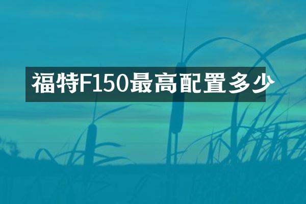 福特F150最高配置多少