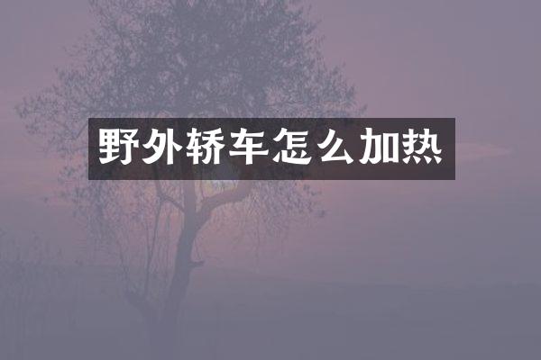 野外轿车怎么加热