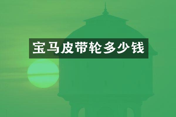 宝马皮带轮多少钱