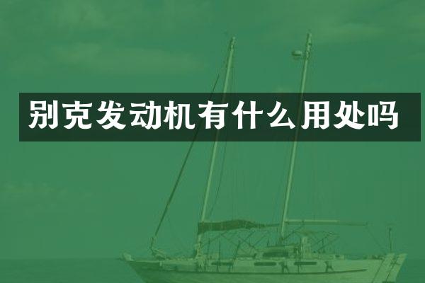 别克发动机有什么用处吗
