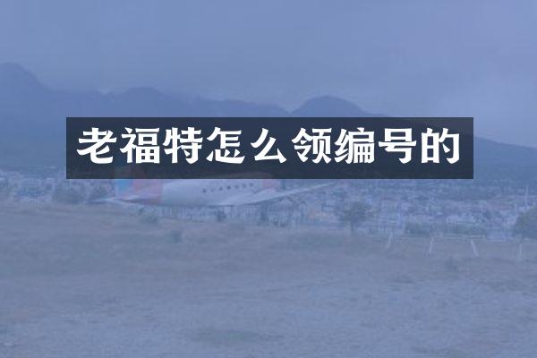 老福特怎么领编号的