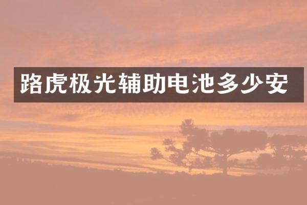 路虎极光辅助电池多少安
