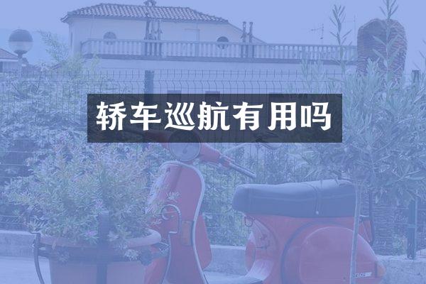 轿车巡航有用吗