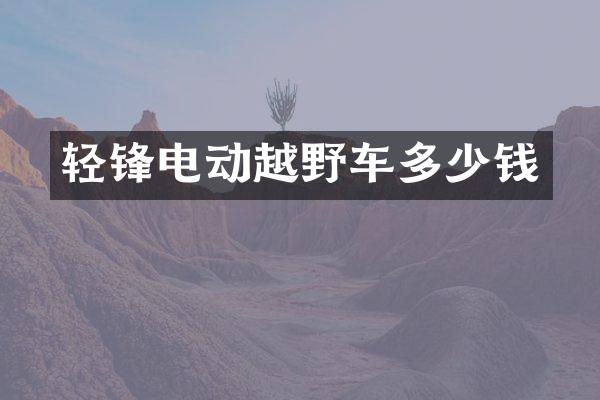 轻锋电动越野车多少钱