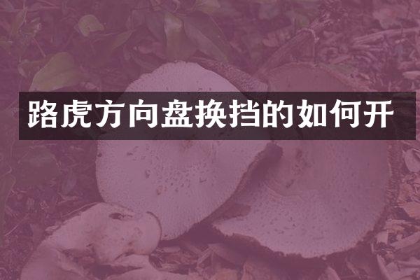 路虎方向盘换挡的如何开