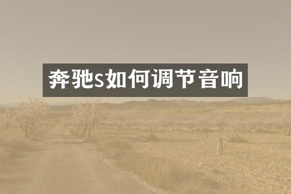 奔驰s如何调节音响