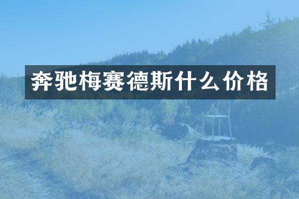 奔驰梅赛德斯什么价格
