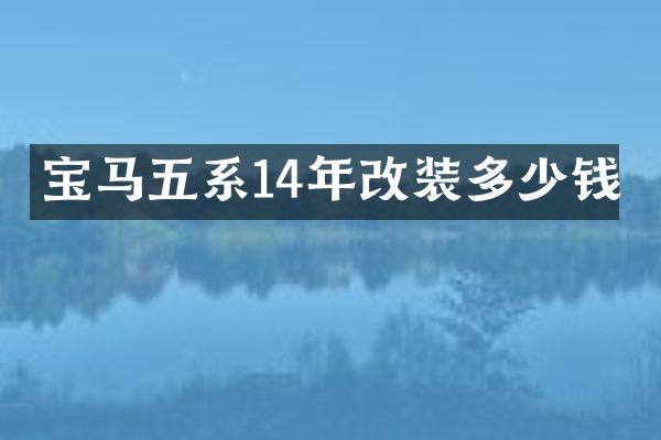宝马五系14年改装多少钱