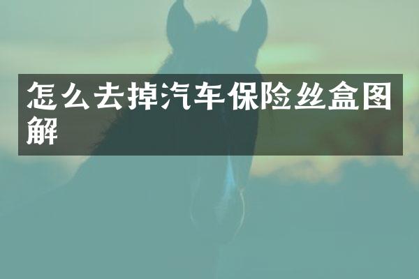 怎么去掉汽车保险丝盒图解