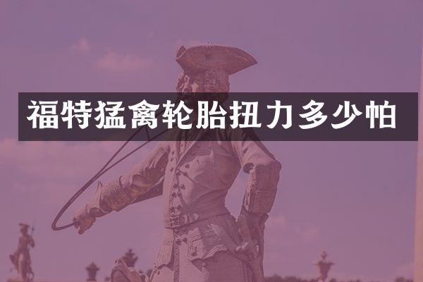 福特猛禽轮胎扭力多少帕