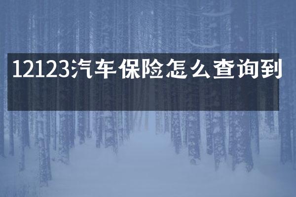 12123汽车保险怎么查询到期
