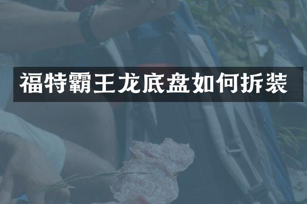 福特霸王龙底盘如何拆装