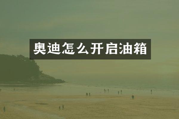 奥迪怎么开启油箱