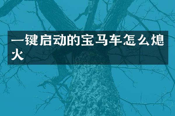 一键启动的宝马车怎么熄火
