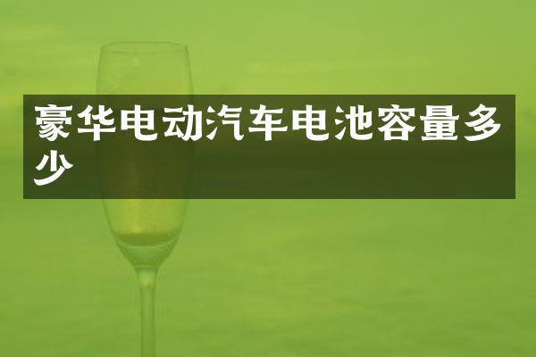 豪华电动汽车电池容量多少