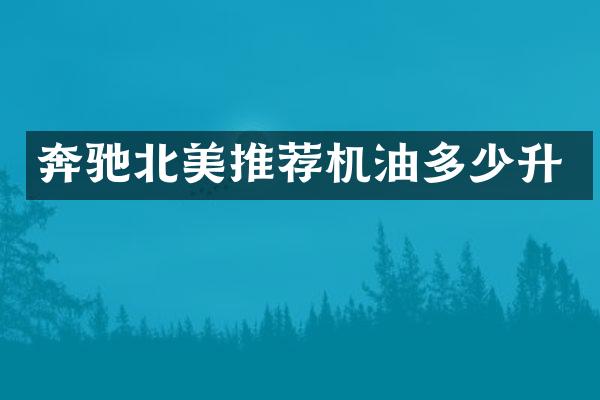 奔驰北美推荐机油多少升