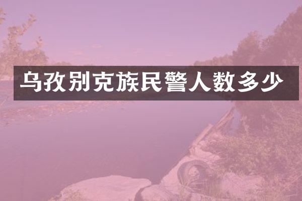 乌孜别克族民警人数多少