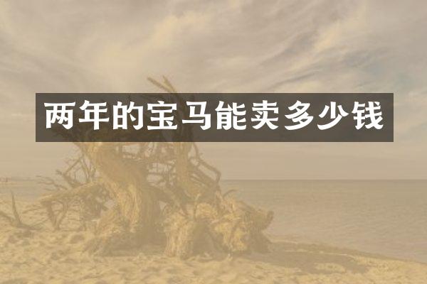 两年的宝马能卖多少钱
