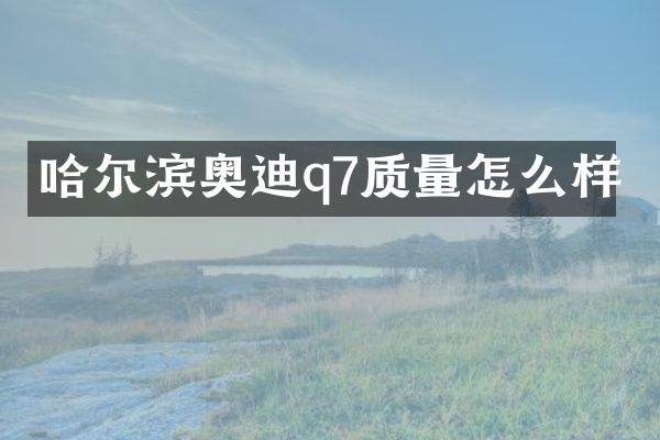 哈尔滨奥迪q7质量怎么样