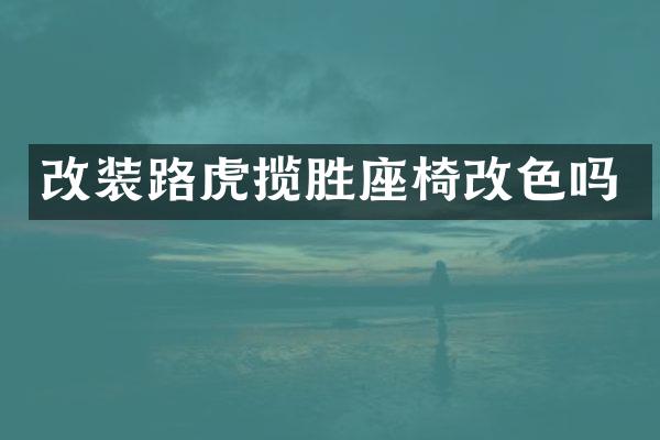 改装路虎揽胜座椅改色吗