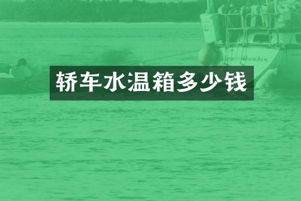 轿车水温箱多少钱